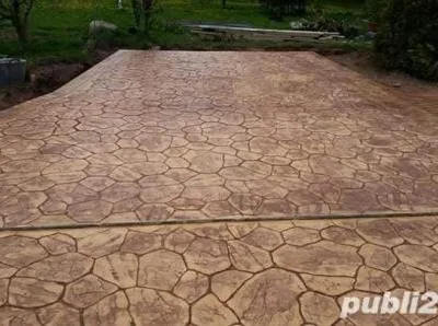 Bucuresti - Lucrari beton amprentat - beton elicopterizat