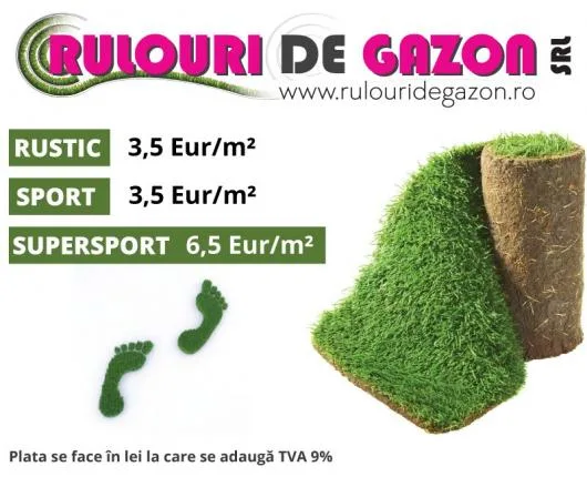 Producem - livram - montam rulouri de gazon