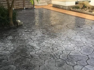 Grojdibodu / Olt - Lucrari din beton amprentat in toata tara