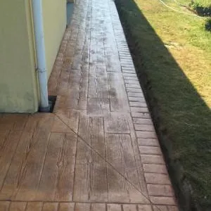 Grojdibodu / Olt - Lucrari din beton amprentat in toata tara
