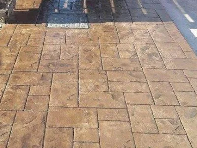 Grojdibodu / Olt - Lucrari din beton amprentat in toata tara