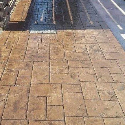 Grojdibodu / Olt - Lucrari din beton amprentat in toata tara