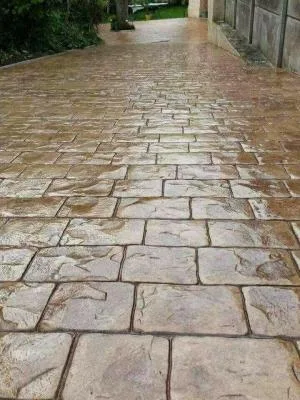 Grojdibodu / Olt - Lucrari din beton amprentat in toata tara