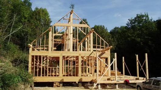 Dumbrava Rosie / Neamt - Case din lemn - structuri lemn