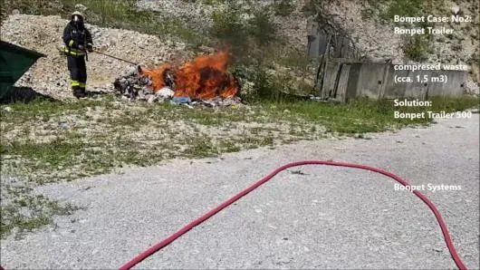 Slatioara / Olt - Dispozitive automate Bonpet pentru stingerea incendiilor