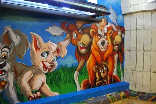 Bucuresti - Pictura pe pereti in spatii publice si rezidentiale