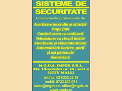 Distributie - instalare sisteme de securitate Bucuresti