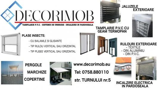Geamuri termopan - rulouri - storuri - jaluzele - pergole - Brasov