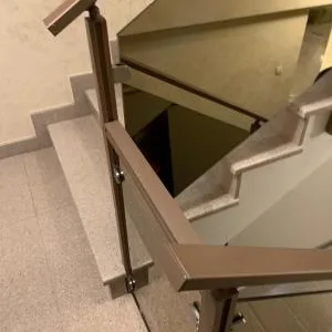 Balustrade din aluminiu eloxat si sticla securizata - Cluj Napoca
