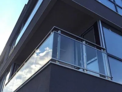 Balustrade din aluminiu eloxat si sticla securizata - Cluj Napoca