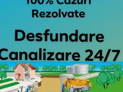 Desfundare canalizare - tevi - canal Bucuresti - Ilfov