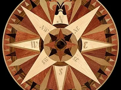 Parchet decorativ cu intarsie - Sebes / Alba