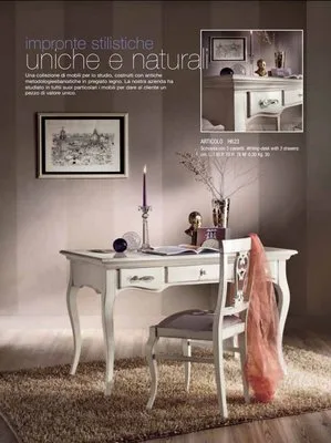 Mobilier Stil din lemn masiv - Vinerea / Alba