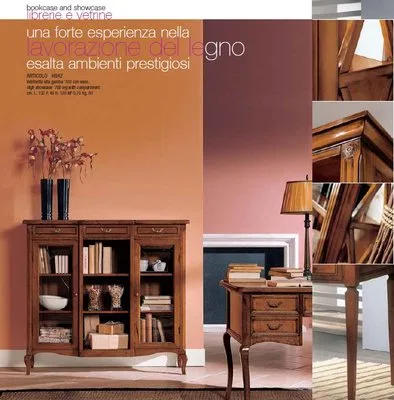 Mobilier Stil din lemn masiv - Vinerea / Alba