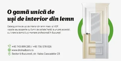 Usi de interior din lemn masiv si MDF - Bucuresti