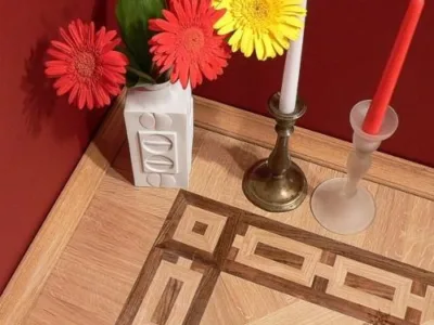 Parchet decorativ cu intarsie - Sebes / Alba