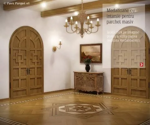 Parchet decorativ cu intarsie - Sebes / Alba