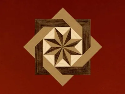 Parchet decorativ cu intarsie - Sebes / Alba