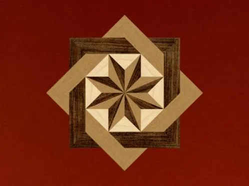 Parchet decorativ cu intarsie - Sebes / Alba