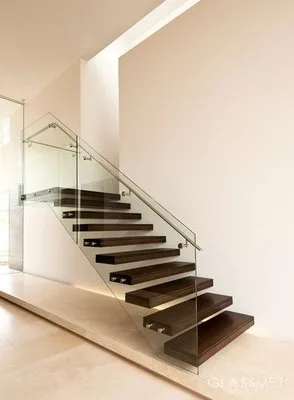 Scari - balustrade sticla si inox Bucuresti