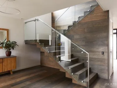 Scari - balustrade sticla si inox Bucuresti