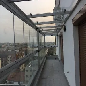 Scari - balustrade sticla si inox Bucuresti