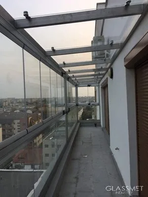 Scari - balustrade sticla si inox Bucuresti