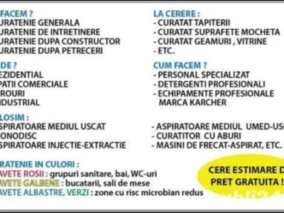 Servicii curatenie Bucuresti