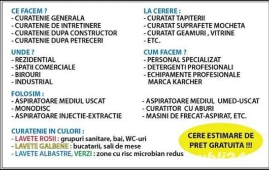 Servicii curatenie Bucuresti