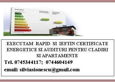 Certificate Energetice si Audituri Energetice Bucuresti