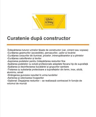 Firma curatenie Bucuresti - Ilfov