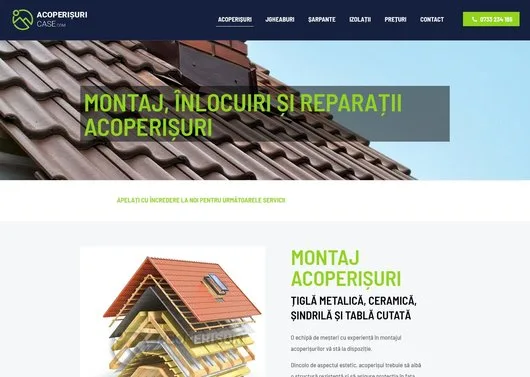 Constructii - montaj - reparatii acoperisuri - Bucuresti