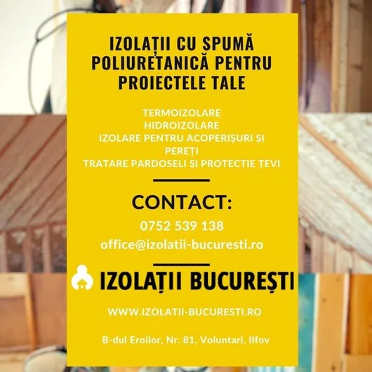 Termo - hidro si fono izolatii - Bucuresti si Ifov