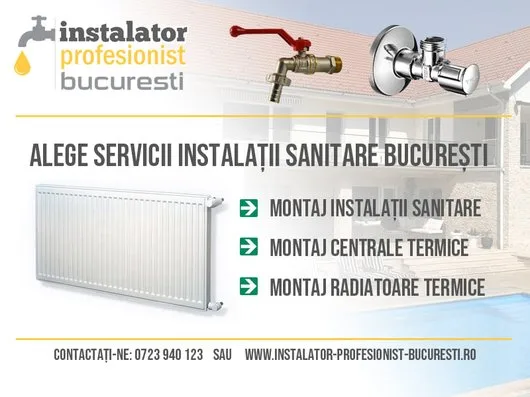 Instalator profesionist Bucuresti