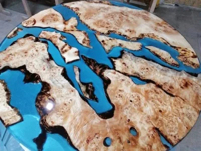 Mobilier din lemn masiv si rasina Ilfov