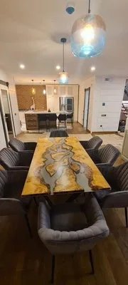 Mobilier din lemn masiv si rasina Ilfov