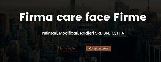 Infiintari - modificari firme Bucuresti