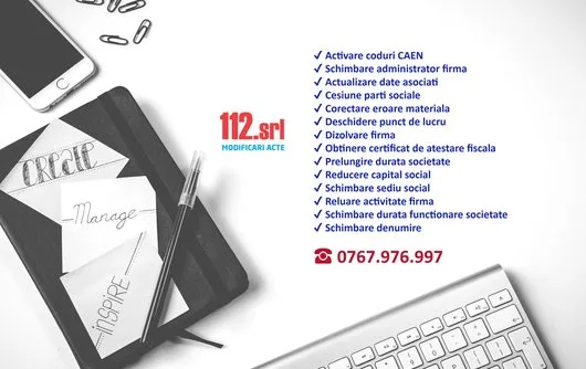 Infiintare firme - intocmire si modificari acte - Bucuresti