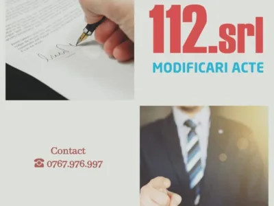 Infiintare firme - intocmire si modificari acte - Bucuresti