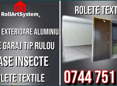 Rulouri aluminiu cu plasa de insecte