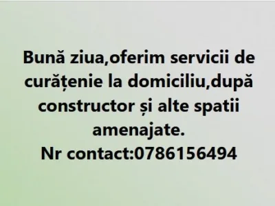 Servicii de curatenie