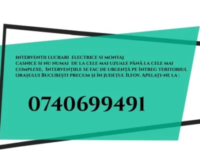 Instalatii electrice Bucuresti