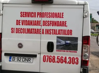 Instalatii sanitare - Desfundari canalizare