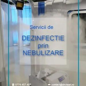 Servicii premium de dezinfectie prin nebulizare