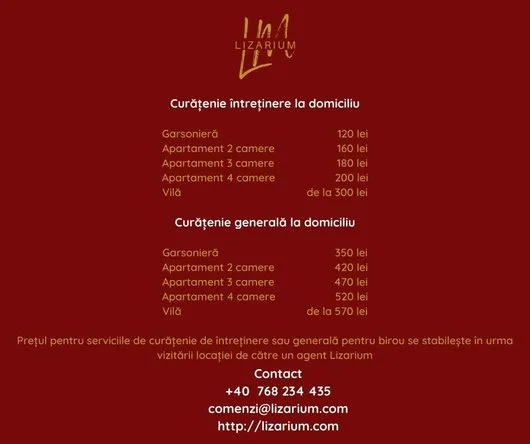 Servicii de curatenie