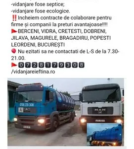 Vidanjare si Desfundare ieftina Berceni