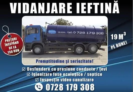 Vidanjare si Desfundare ieftina Berceni