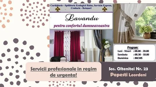 Curatatorie Haine -Covoare -Croitorie Popesti Leordeni