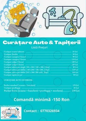 Curatare Auto & Tapiterii Bucuresti