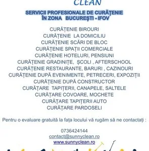 Servicii curatenie Bucuresti - Ilfov